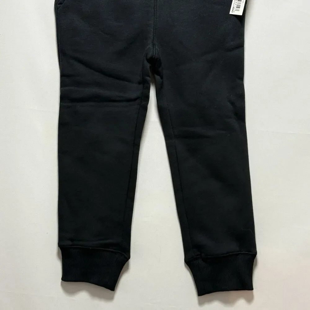 Fleece Jogger Pants Size M 8 Years Sweatpants Black NWT